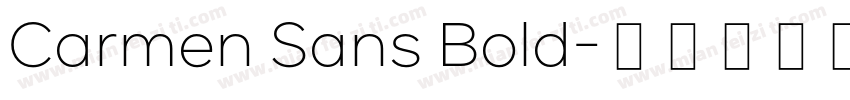 Carmen Sans Bold字体转换